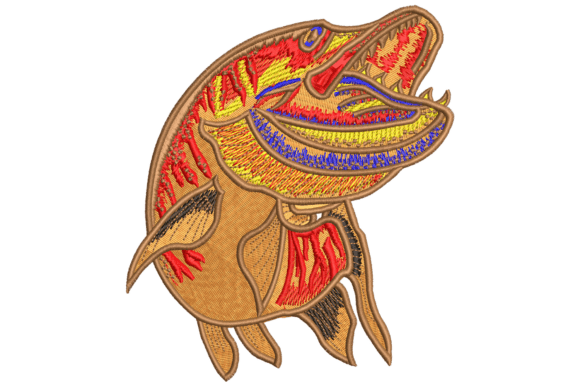 Beautiful Fish Embroidery Design for Summer