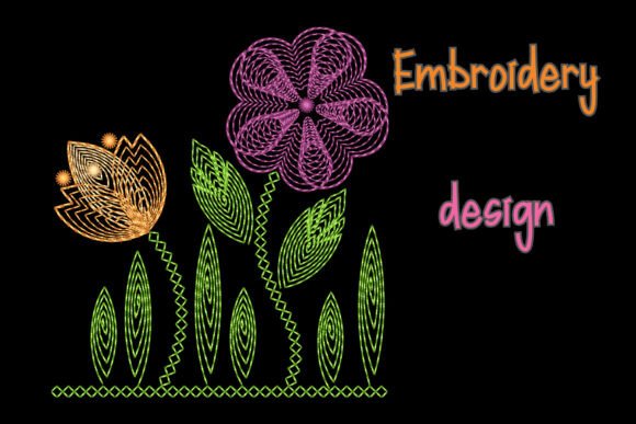 Captivating Embroidery Design Flowers