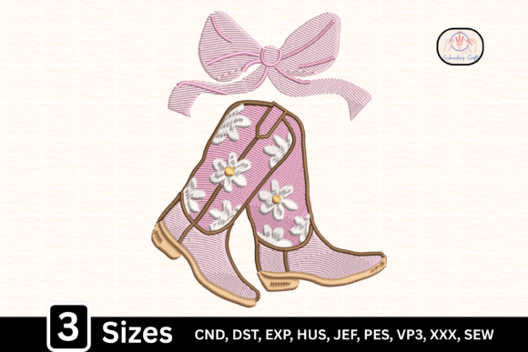 Coquette Bow Cowgirl Boots Embroidery Review