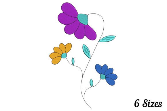 Cute Sweet Beautiful Flower Embroidery