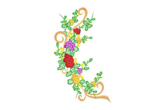 Elegant Blooming Scrollwork Curve for Holidays