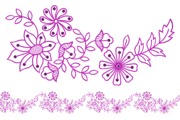 Elegant Botanical Embroidery Design Review