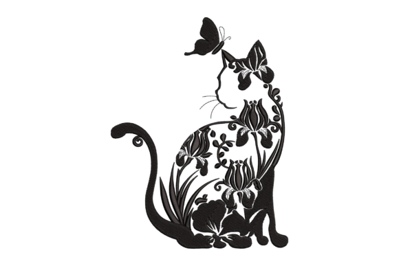 Floral Cat Butterfly: A Charming Addition
