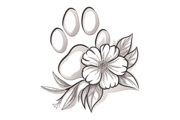 Floral Paw Print: A Charming Addition for Seasonal Collections