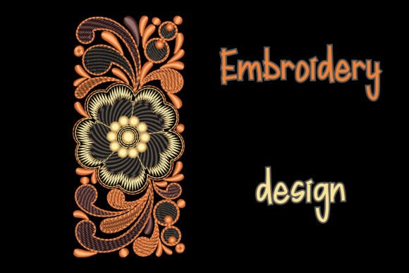 Flowers Border Embroidery: A Festive Touch
