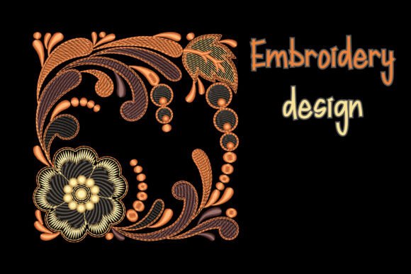 Folks Flowers Border: A Vibrant Embroidery Design