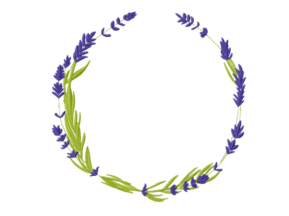 Lavender Wreath: A Charming Touch for Any Fabric