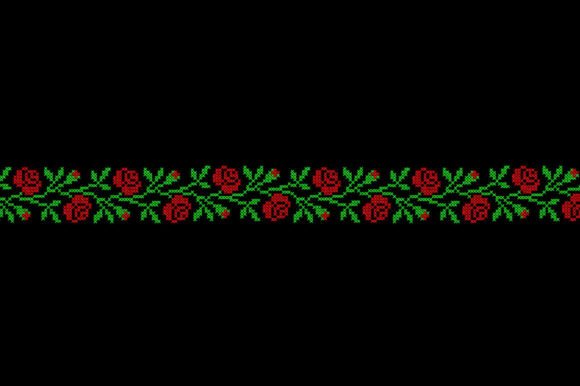 Review: Rose Cross Stitch Border Embroidery