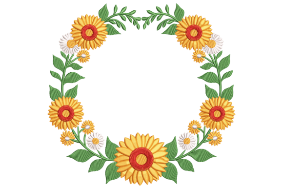 Sunflower Circle Frame: A Perfect Seasonal Touch
