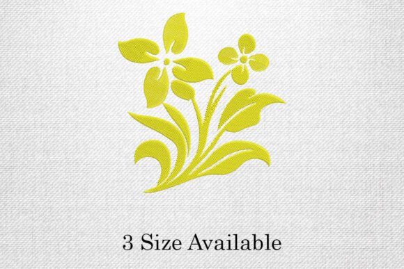 Yellow Swirl Flower: A Bold and Versatile Embroidery Design